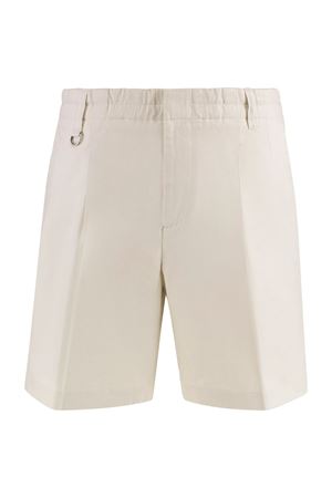 Bermuda in tessuto leggero misto lino color panna PAOLO PECORA | D05136161342